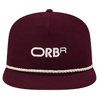 Men's New Era Burgundy Red Bull Racing Wool Rope 19TWENTY Snapback Hat