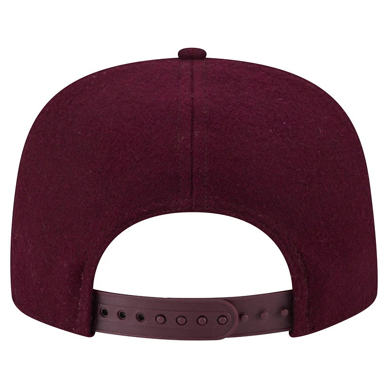 Men's New Era Burgundy Red Bull Racing Wool Rope 19TWENTY Snapback Hat