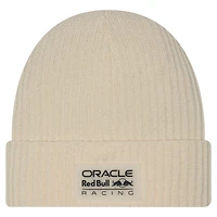 Men's New Era  Cream Red Bull Racing Repreve Cuffed Knit Hat