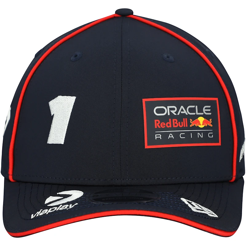 Casquette New Era Max Verstappen bleu marine Red Bull Racing Replica Driver 9SEVENTY extensible à boutons-pression pour homme