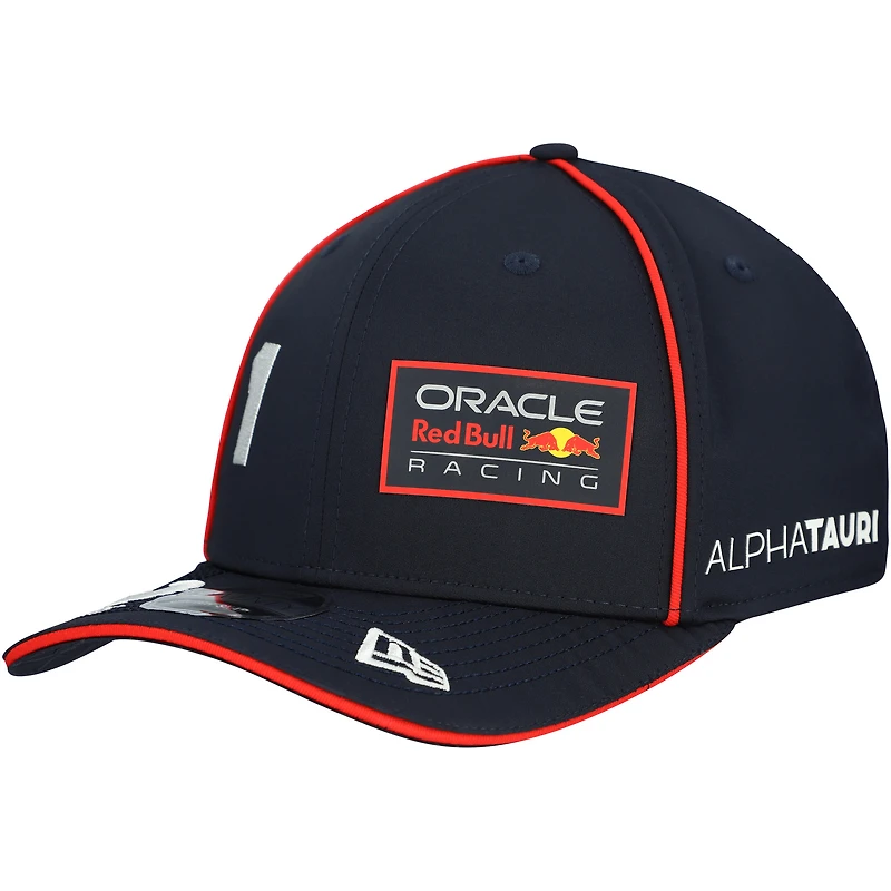 Casquette New Era Max Verstappen bleu marine Red Bull Racing Replica Driver 9SEVENTY extensible à boutons-pression pour homme