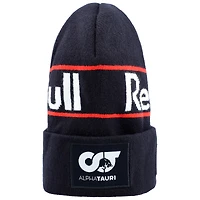Men's New Era Max Verstappen Navy Red Bull Racing Replica Driver Cuff Knit Hat
