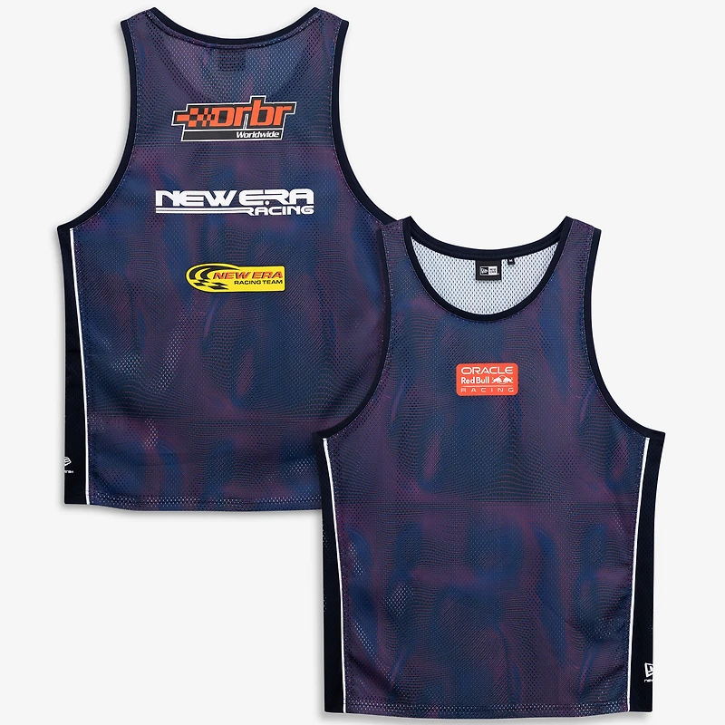 Men's New Era Navy Red Bull Racing F1 Mesh Tank Top