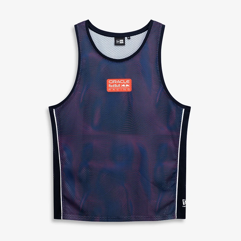 Men's New Era Navy Red Bull Racing F1 Mesh Tank Top