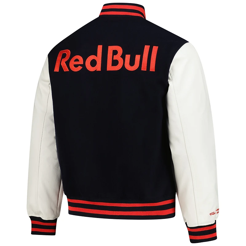 Veste universitaire New Era bleu marine Red Bull Racing Fashion pour homme