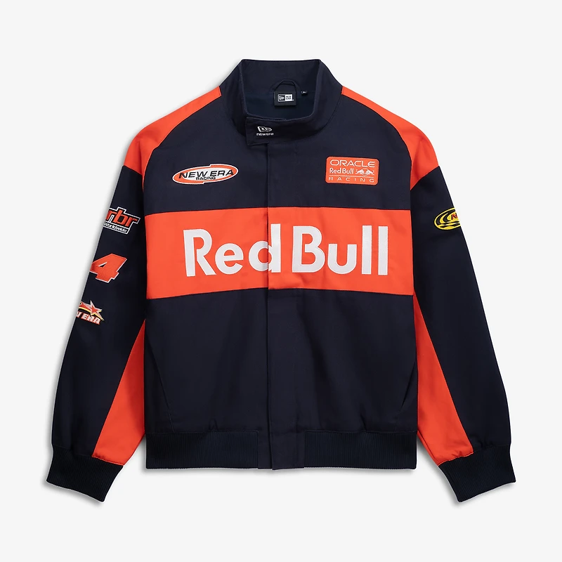 Men's New Era Navy Red Bull Racing Full-Zip Jacket