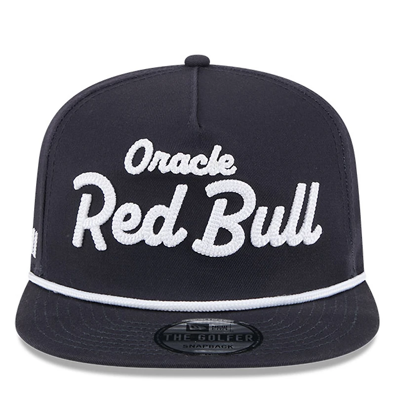 Casquette ajustable New Era Red Bull Racing Golfer bleu marine pour homme