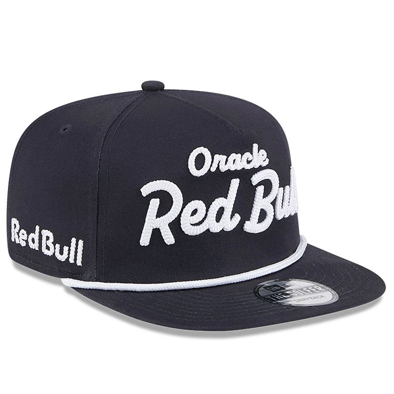 Casquette ajustable New Era Red Bull Racing Golfer bleu marine pour homme