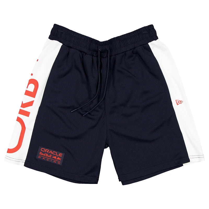Short en maille graphique Red Bull Racing bleu marine New Era pour homme