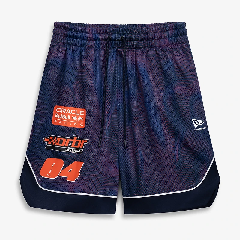 Men's New Era Navy Red Bull Racing Mesh Shorts