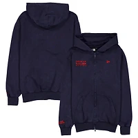 Sweat à capuche zippé surdimensionné Red Bull Racing bleu marine New Era pour homme