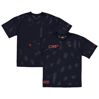 T-shirt oversize en maille graphique Red Bull Racing bleu marine New Era pour homme