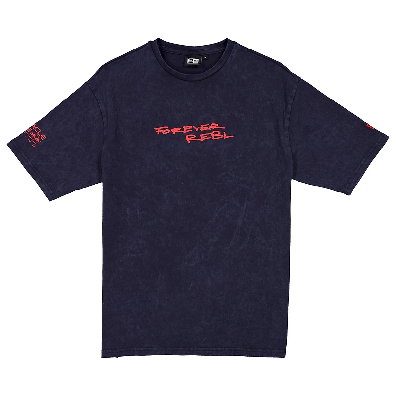 T-shirt graphique surdimensionné Red Bull Racing bleu marine New Era pour homme