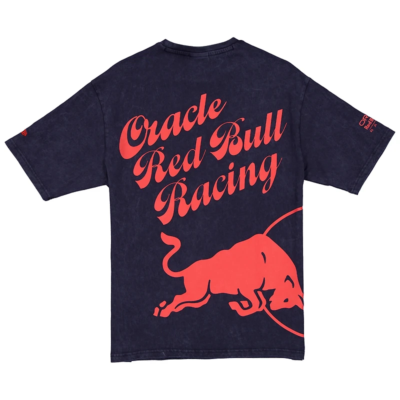 T-shirt graphique surdimensionné Red Bull Racing bleu marine New Era pour homme