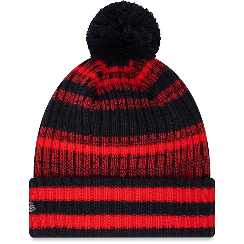Men's New Era  Navy Red Bull Racing Sustainable Cuffed Knit Hat with Pom