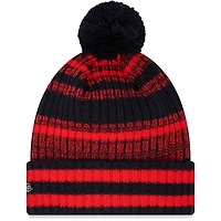 Men's New Era  Navy Red Bull Racing Sustainable Cuffed Knit Hat with Pom