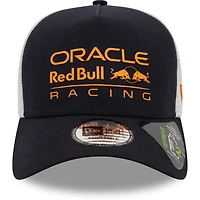 Casquette réglable bleu marine Red Bull Racing Team E-Frame Trucker New Era pour hommes