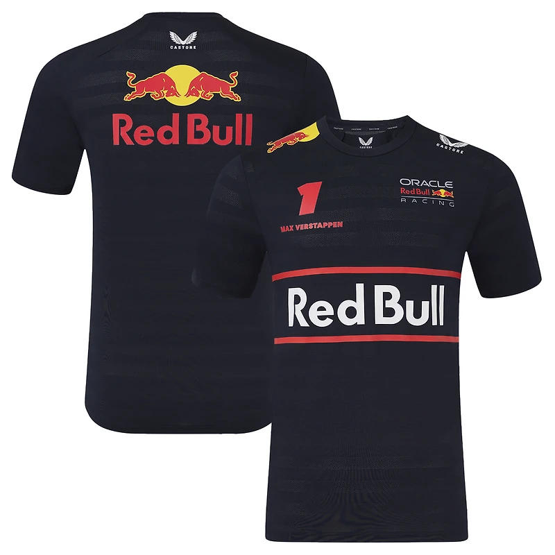 Men's Red Bull Racing Max Verstappen Navy Replica Driver T-Shirt