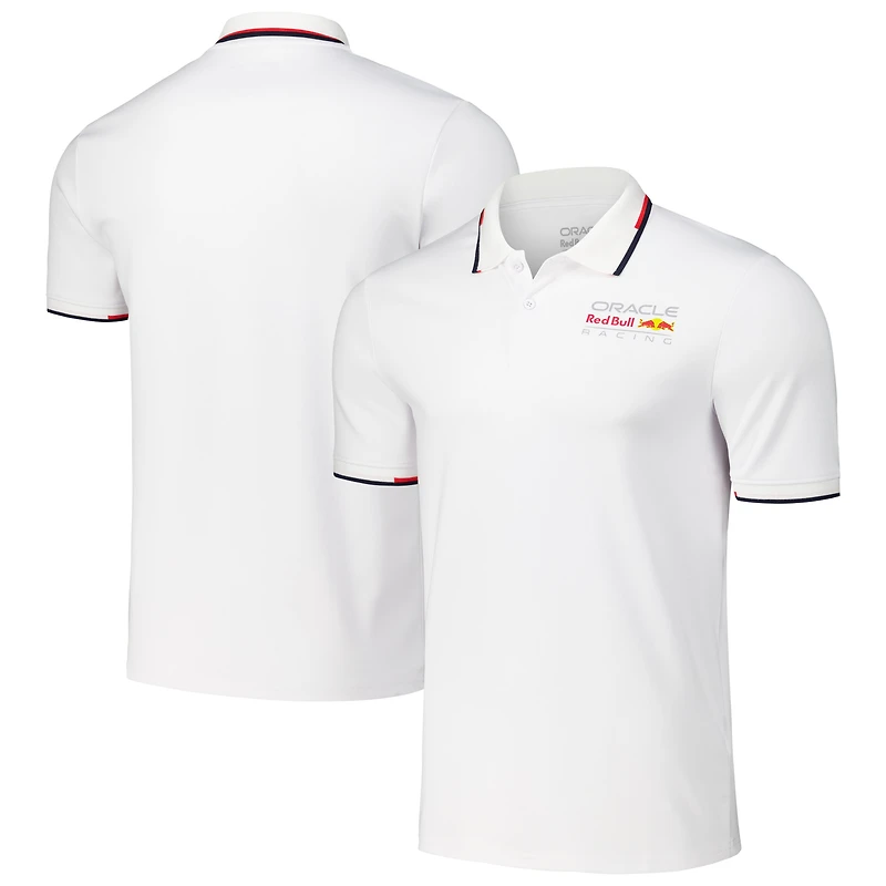 Polo blanc avec logo Red Bull Racing Core pour homme