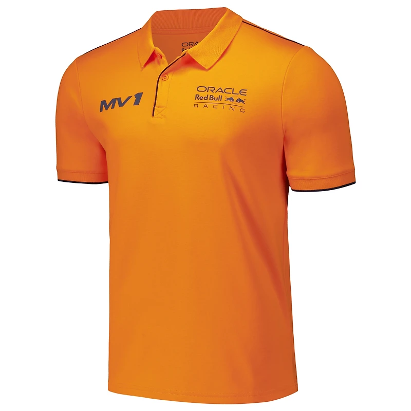 Unisex Max Verstappen Orange Red Bull Racing Driver Tri-Blend Polo
