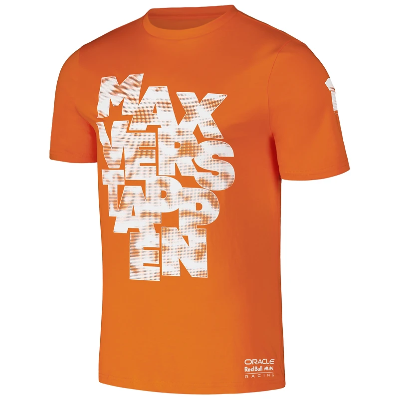 T-shirt unisexe Max Verstappen Orange Red Bull Racing Expression Driver