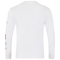 T-shirt à manches longues unisexe Max Verstappen blanc Red Bull Racing Driver Puzzle