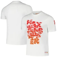 T-shirt unisexe Max Verstappen blanc Red Bull Racing Expression Driver