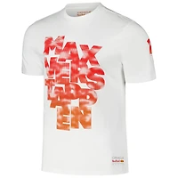 T-shirt unisexe Max Verstappen blanc Red Bull Racing Expression Driver