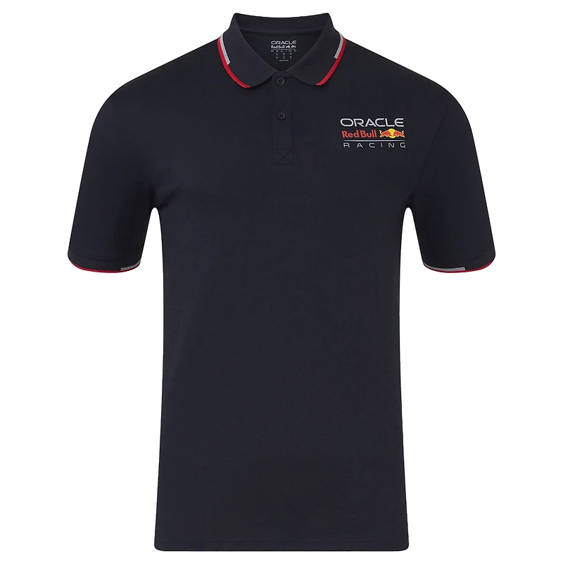 Polo unisexe bleu marine avec logo en couleur Red Bull Racing