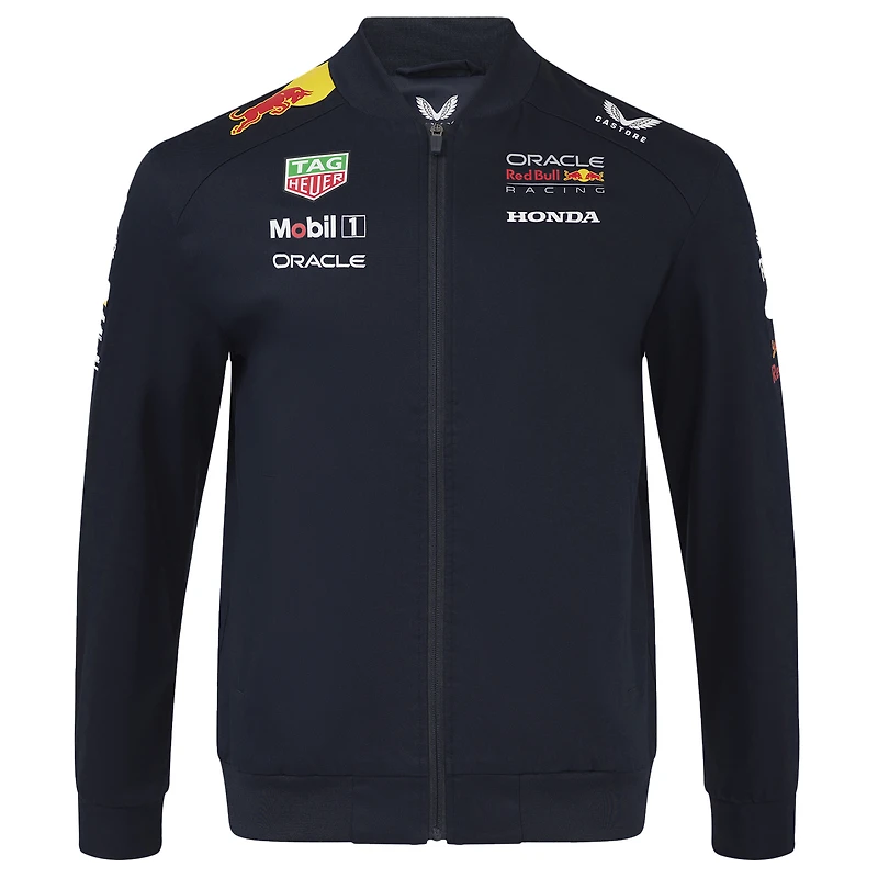 Unisex Red Bull Racing Navy Replica Full-Zip Bomber Jacket