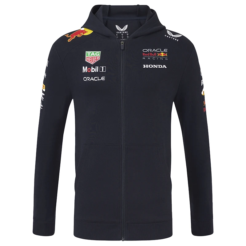 Unisex Red Bull Racing Navy Replica Full-Zip Hoodie