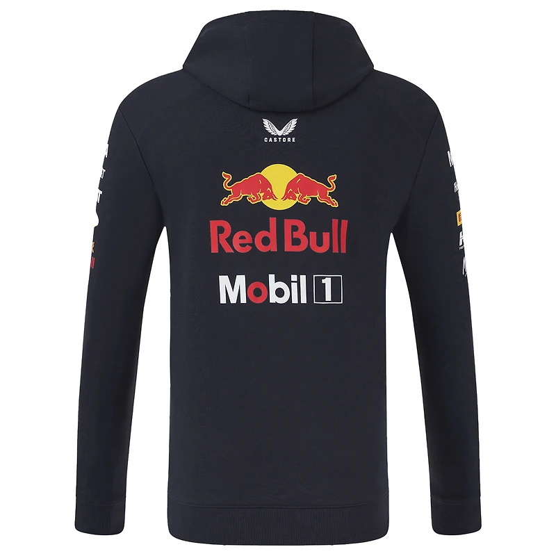 Sweat à capuche zippé unisexe Red Bull Racing bleu marine, réplique