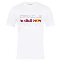 Unisex White Red Bull Racing Logo T-Shirt