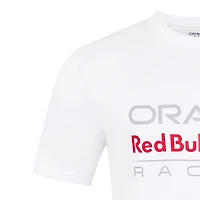 Unisex White Red Bull Racing Logo T-Shirt