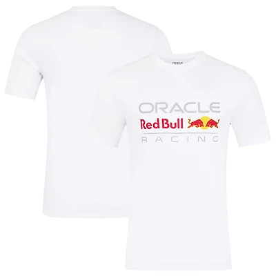 Unisex White Red Bull Racing Logo T-Shirt