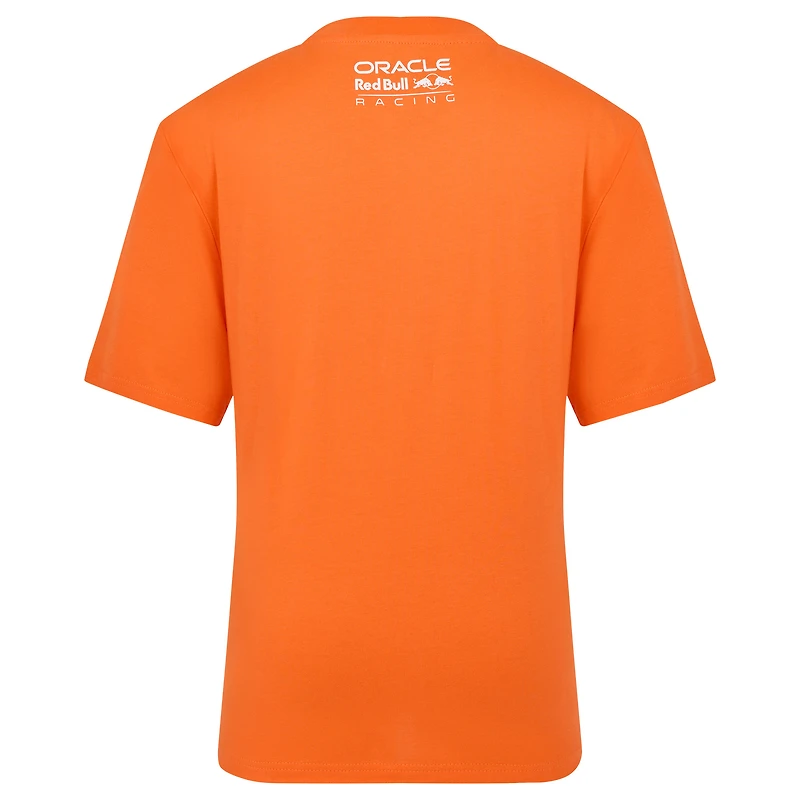 T-shirt puzzle pilote Red Bull Racing orange Max Verstappen pour jeunes