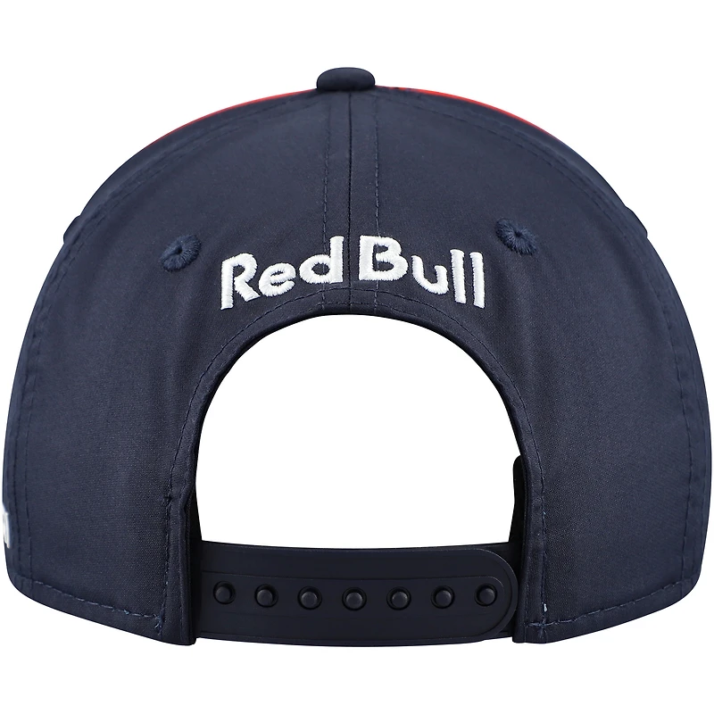 Youth New Era Max Verstappen Navy Red Bull Racing Replica Driver 9SEVENTY Stretch-Snap Hat