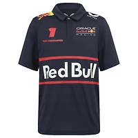 Polo pilote Red Bull Racing Max Verstappen bleu marine pour jeune