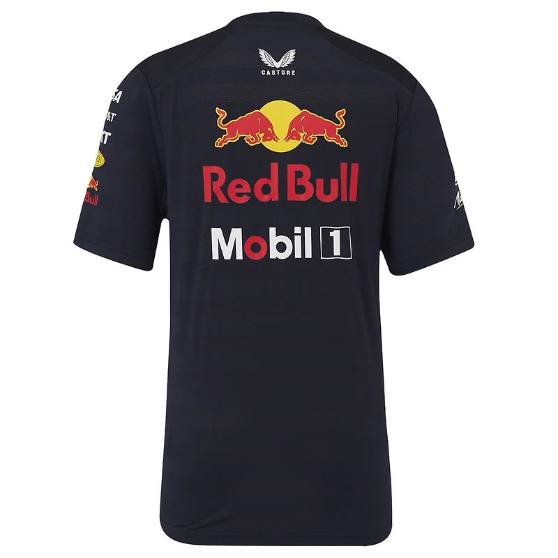 T-shirt de configuration Red Bull Racing Replica bleu marine pour jeunes