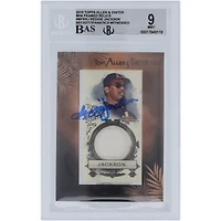 Reggie Jackson California Angels Autographié 2019 Topps Allen & Ginter Mini Encadré Maillot Blanc Relique #MFR-RJ Beckett Fanatics Témoin Authentifié /10 Carte
