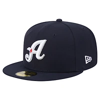 Casquette ajustée 59FIFTY pour homme de la collection Authentic Reno Aces New Era bleu marine