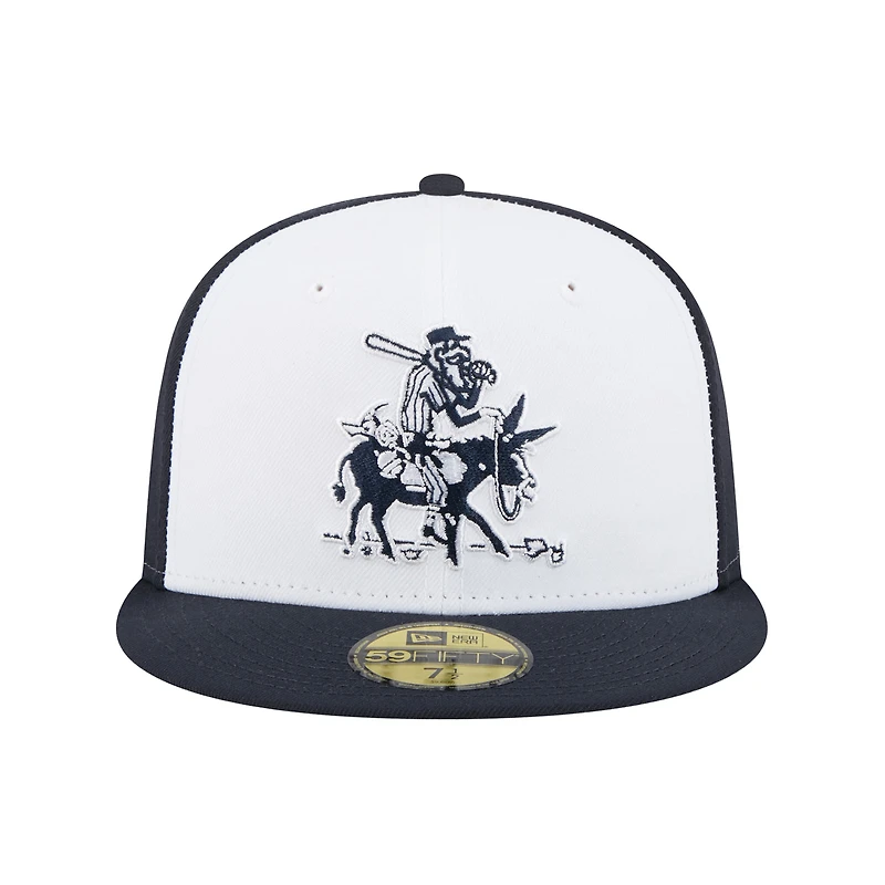 Casquette ajustée 59FIFTY blanche New Era pour homme