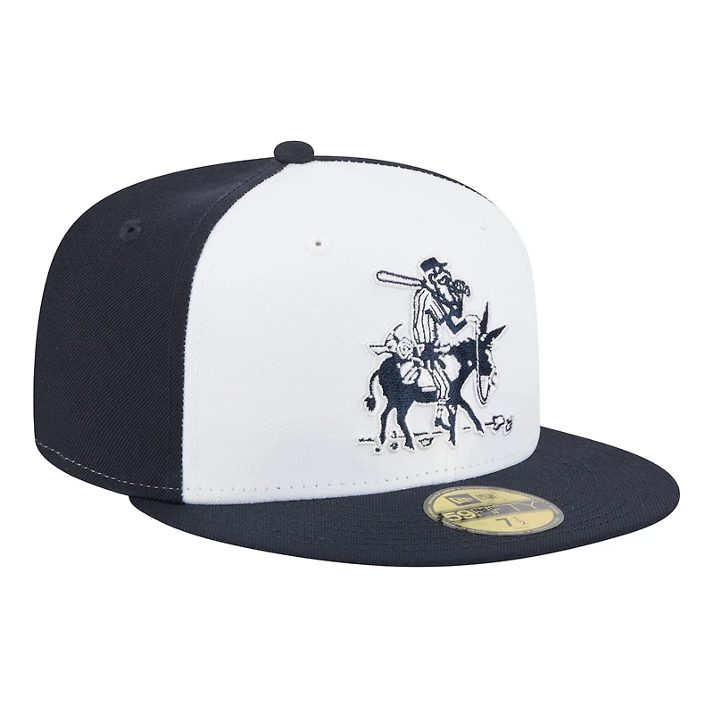 Casquette ajustée 59FIFTY blanche New Era pour homme