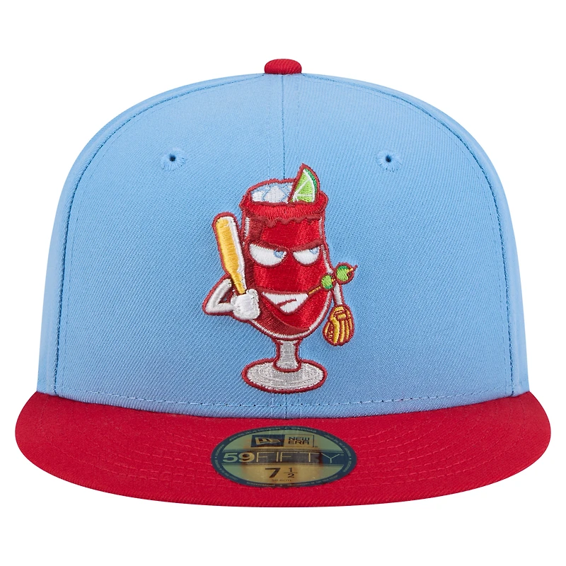 Casquette ajustée Reno Aces Copa de la Diversión 59FIFTY New Era bleu clair/rouge pour homme