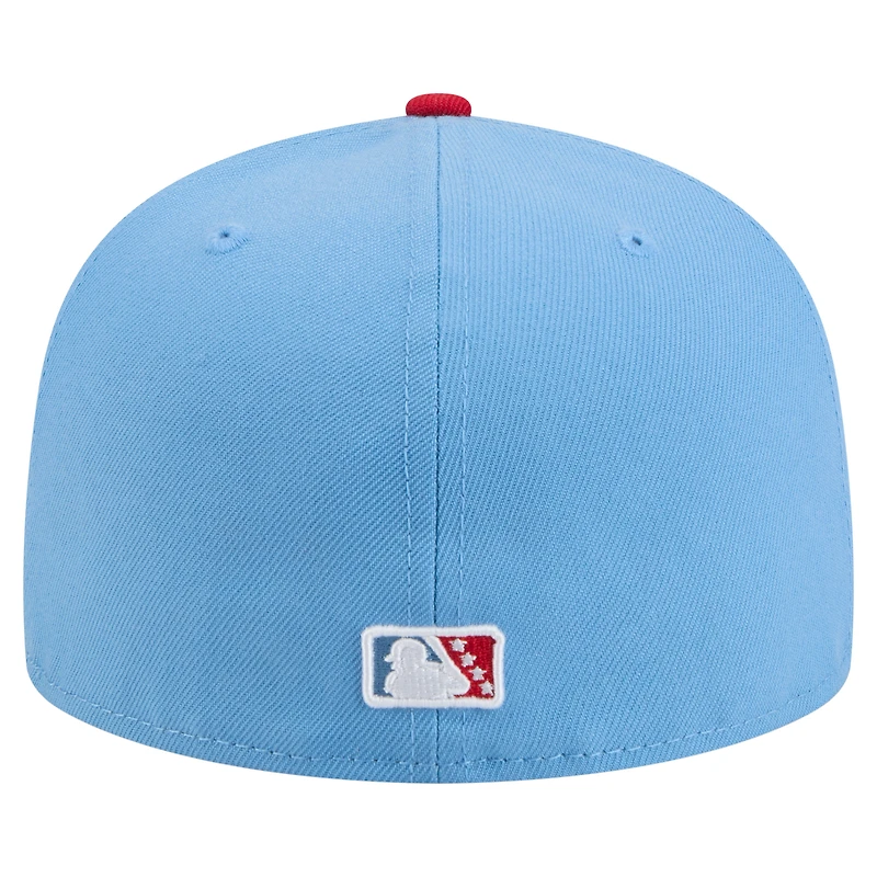 Casquette ajustée Reno Aces Copa de la Diversión 59FIFTY New Era bleu clair/rouge pour homme
