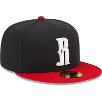Men's New Era Navy Reno Aces Authentic Collection Team 59FIFTY Fitted Hat