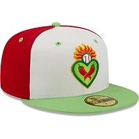 Casquette ajustée New Era Corazones De Reno Copa La Diversion 59FIFTY pour homme, blanc/vert