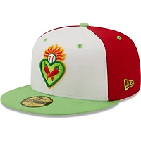 Casquette ajustée New Era Corazones De Reno Copa La Diversion 59FIFTY pour homme, blanc/vert