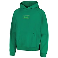Men's Green Ireland National Team Old English Oversized Raglan Pullover Hoodie