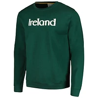 Men's Green Ireland National Team Simplicity Leisure Raglan Pullover Sweatshirt